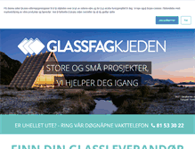 Tablet Screenshot of glassfagkjeden.no